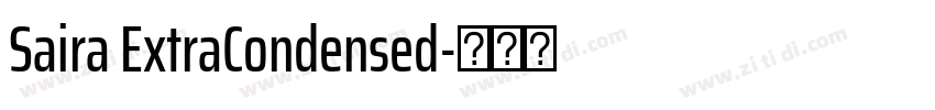 Saira ExtraCondensed字体转换